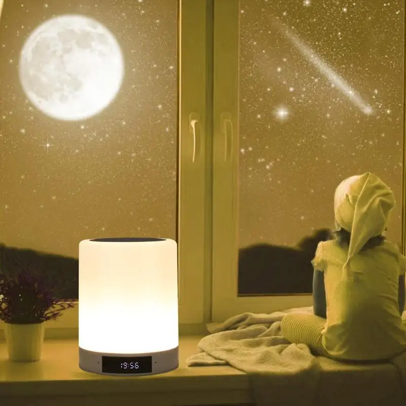 M6 Будильник Bluetooth аудио сенсорный светильник светодиодный светильник Функция сенсорный сирена в металлическом корпусе чистая мини настольная лампа прикроватный светильник s