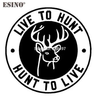 

New Design Deer Live to Hunt Reflective Creative Auto Decal Cartoon Car Sticker Bumper Body Decal Creative Pattern Vinyl