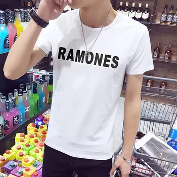 

Summer new women's street letter characters print loose short-sleeved T-shirt 23.55