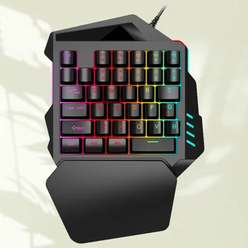 

Stylish Gaming Keyboard E-Sport Keyboard Computer Game Keyboard Left Hand Keyboard Black