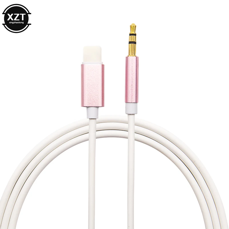 

For Lightning to 3.5mm Jack Audio Cable Car AUX Adapter Audio Transfer Male to Male AUX Headphone Cable 1M ForiPhone 7 8 X XS XR