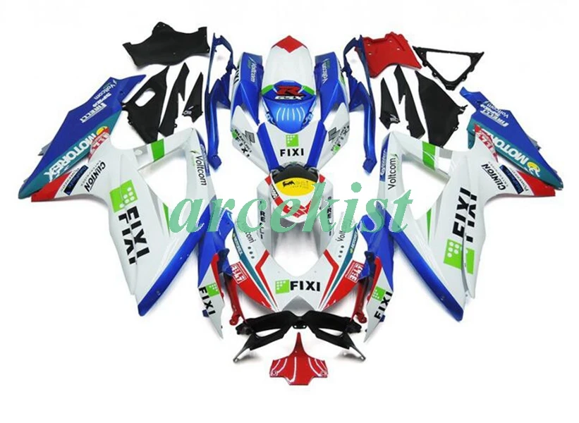 4 бесплатные подарки ABS Обтекатели комплект подходит для GSX-R600 GSX-R750 08 09 10 R600 R750 K8 GSXR 600 750 2008 2009 2010 Прохладный FIXI