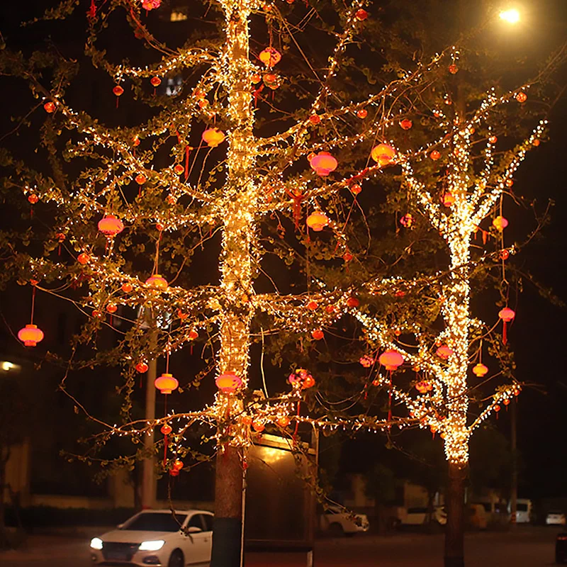 Street Lights Led String Fairy Light Garland Christmas Tree Home Garden Wedding Party Outdoor Halloween Decor Patio Decoration | Лампы и