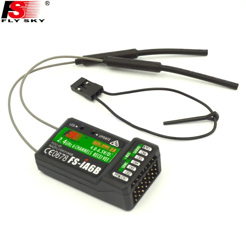 

1pcs Original 2.4G 6CH Flysky FS-iA6B Receiver PPM Output with iBus Port Compatible Flysky i4 i6 i10 Transmitter Drop freeship