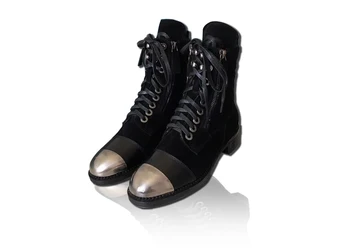 

2020 women's leather motorcycle boots, handsome and fashionable