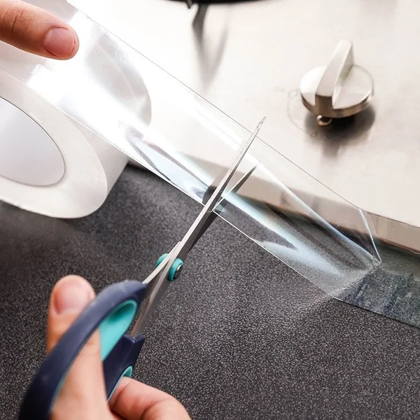 

Bathroom Shower Kitchen Mildewproof Waterproof Transparent Tape Sink Gap Pool Self-Adhesive Moisture Nano Tape