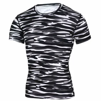

2020 New Men's Running T-shirt Quick Dry Gym Short sleeve Compression Fitness Tight Shirts Basketball Jersey Sportswear Rashgard