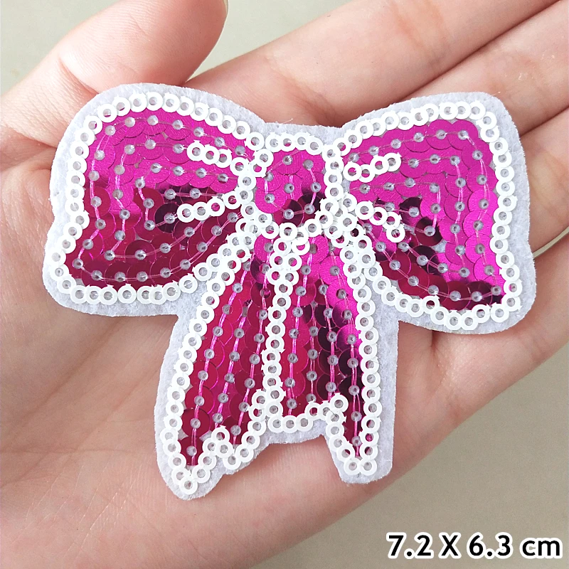 L-741-P Модные нашивки с блестками блестящие звезды наклейки DIY патч ткань аппликации Вышитые Утюг на пальто джинсы брюки значок аксессуар - Цвет: L-741-P