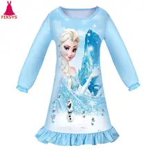 Лидер продаж года, осеннее платье для маленьких девочек Детский карнавальный костюм Анны и Эльзы вечерние платья для девочек, vestido, одежда Платья принцессы От 3 до 8 лет