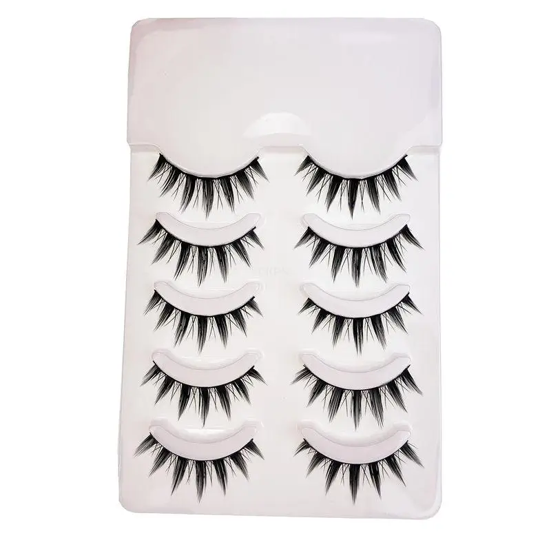 Yokpn 5 Pairs Eyelashes Cos Dance Performance Eyelash Handmade Acrylic Cross Female Japanese 3d Natural Lashes -Zentai shop online H8e9a3e8fb9c7481ab1bae03c38c09d286.jpg