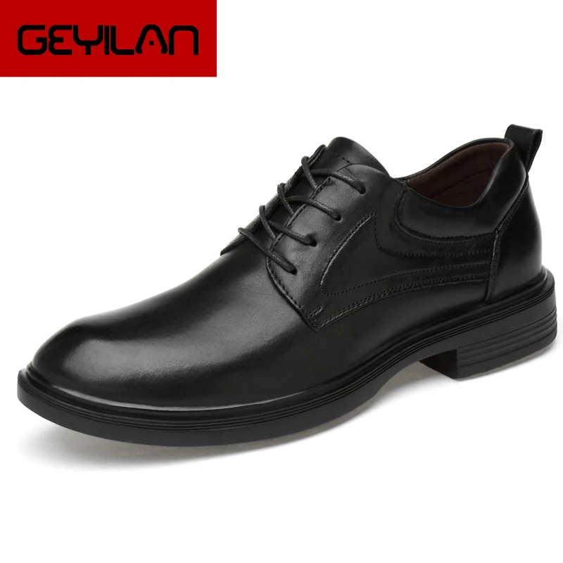

Genuine Leather Men Shoes Lace-Up Breathable Soft Casual Flats Shoes big szie 47 Simple Black Style Fashion Sneakers shoes men