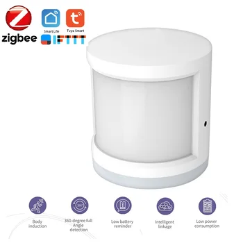 

Tuya ZigBee Smart Life PIR Detector Infrared Security Alarm Detector IR Sensor Detector DIY Smart Home Real Time Siren Feedback
