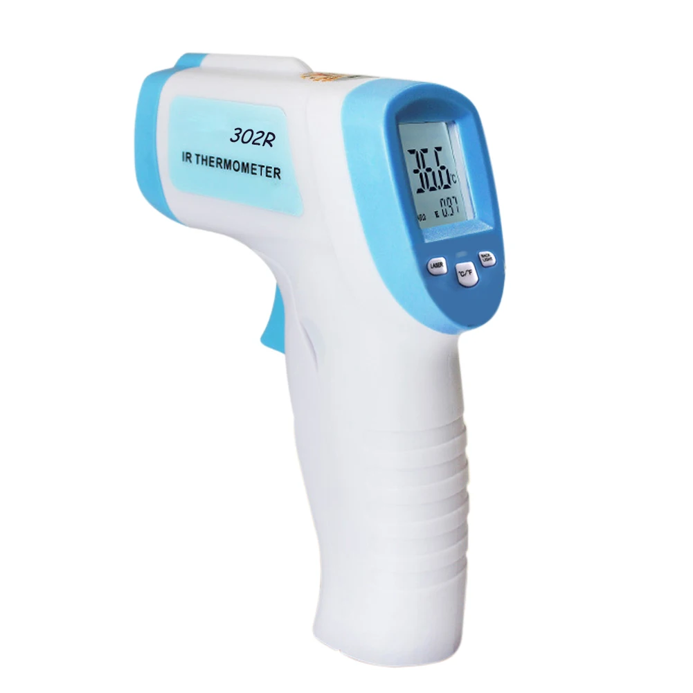 

Handheld Infrared Non-contact Body Thermometer Temperature Meter LCD Non-contact Forehead 32-42.9 C Measuring For Baby Adult M09