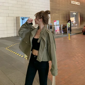 

NEW Women's Jacket Top comfortable and versatile 2019 new spring and autumn solid color leisure
