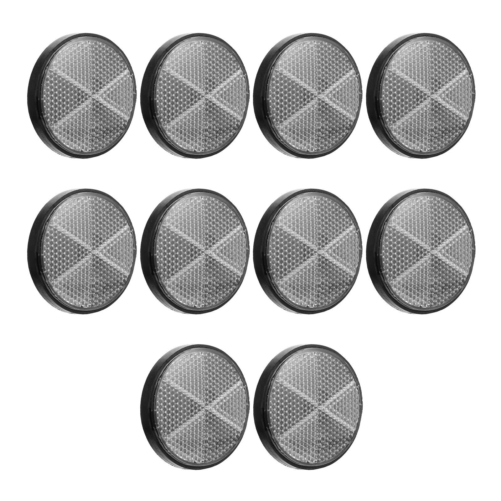 

10Pcs Universal Motorbike Round Reflector Scooter Reflector Motorcycle Reflector