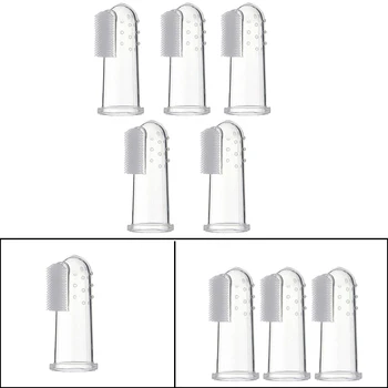 

Kids Baby Infant Soft Silicone Finger Toothbrush Teeth Massager Gum Brush