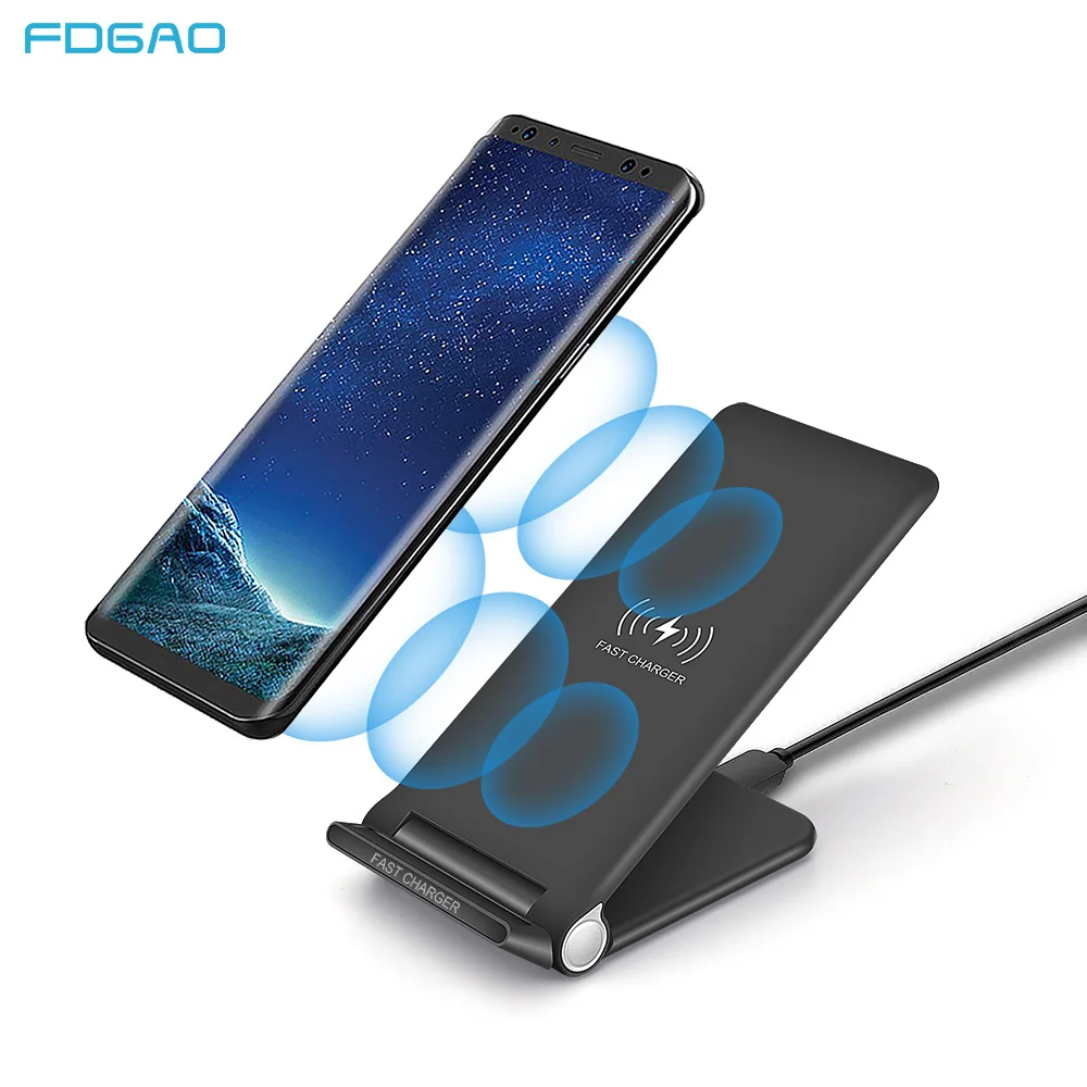 Беспроводное зарядное устройство 15 Вт Qi для Samsung S9 S10 iPhone 11 X XS MAX XR 8 Xiaomi 9 Huawei P30 Pro 10