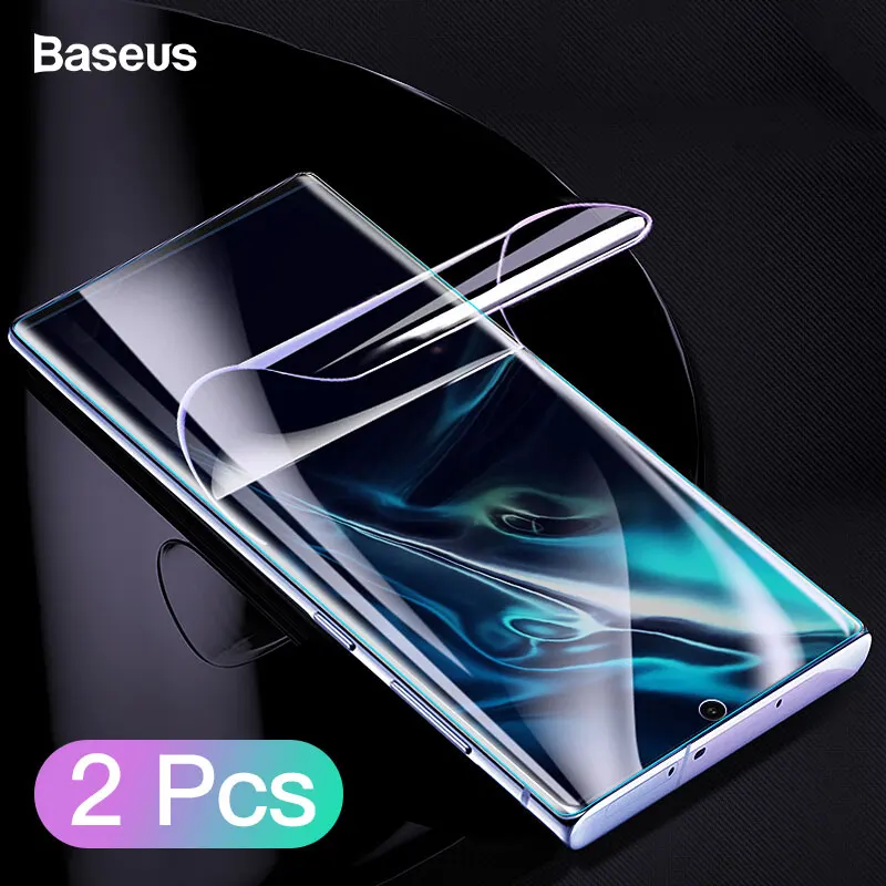 

Baseus 2Pcs Screen Protector For Samsung Galaxy Note 10 Plus PET Film 0.15mm Full Cover Front Pretective Film For Note 10 Glass