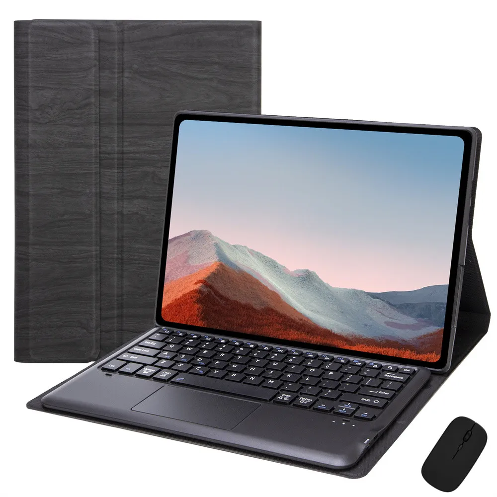 Custodia Magnetica Per Microsoft Surface Pro 7 6 5 4 12.3 ''Custodia In Pelle Smart Shell Con Tastiera Touchpad Wireless Teclado