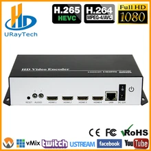 HEVC H.265 H.264 HDMI To IP Video Stream Encoder Live Streaming HD Video IPTV Encoder 4 Channels HDMI To HTTP RTSP RTMP Encoder apt56f50l to 264