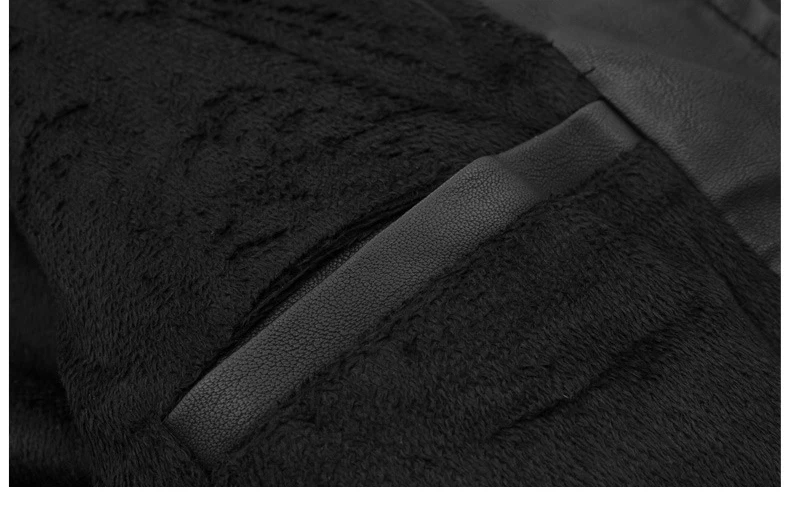 Воротник-стойка большого размера Chaqueta De Cuero De Los Hombres