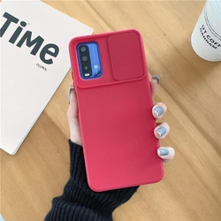 Sleek Slide Camera Protector - Soft Liquid Silicone Phone Case Cover - Redmi Note10 Pro Max (Red)