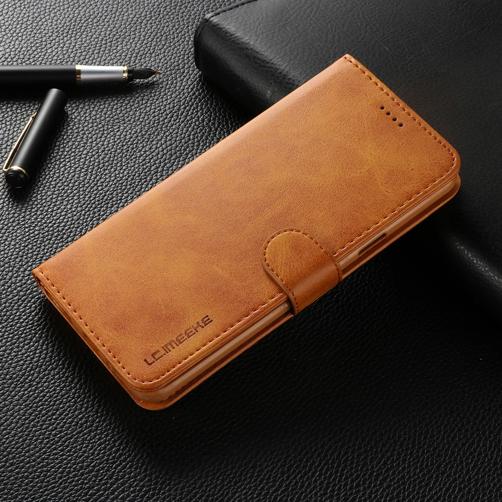 

For Samsung Galaxy S10 S9 S8 Plus Luxury Leather+Soft TPU Magnetic Flip Wallet Card Stand For Galaxy S7 Edge Case Cover