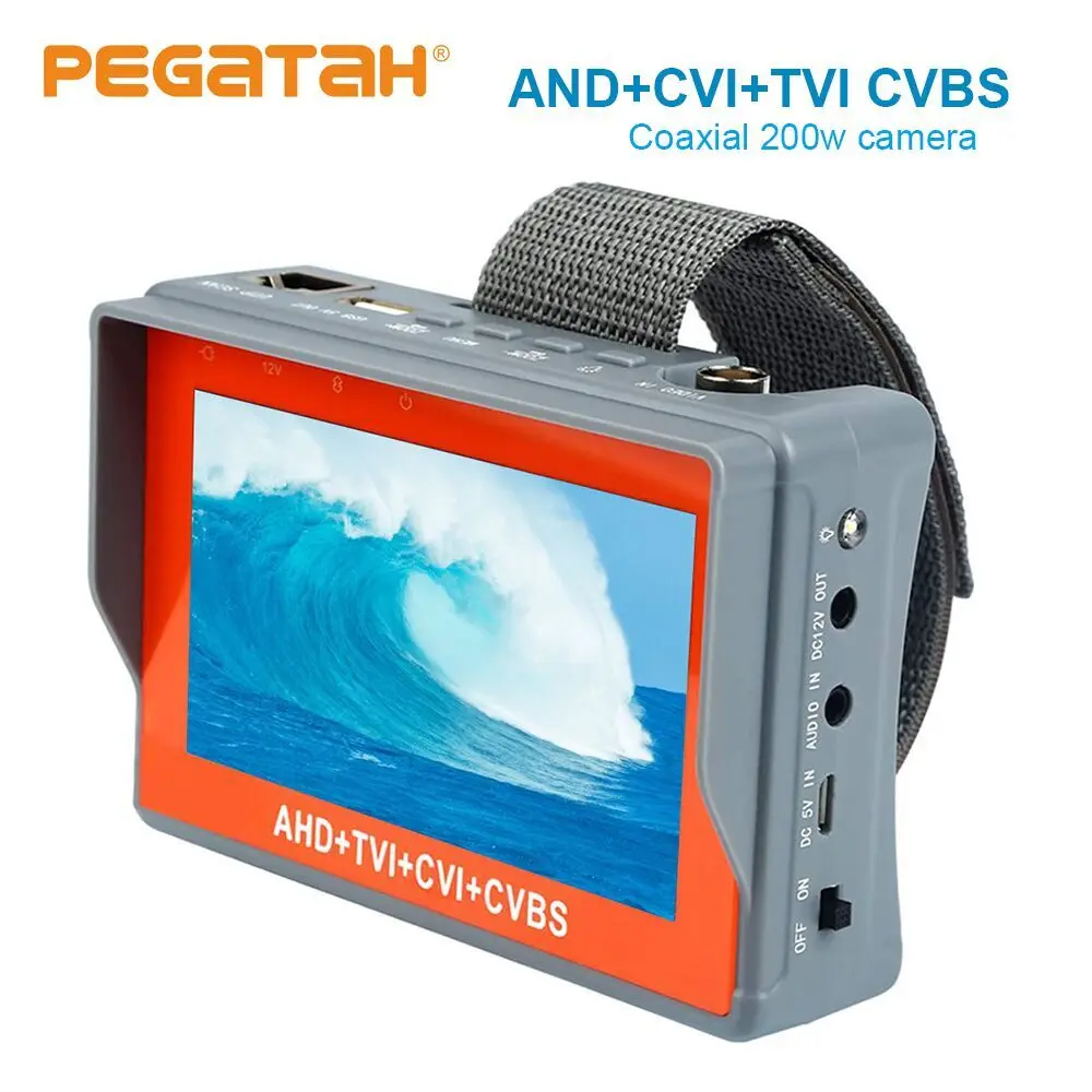 4 3 дюймов AHD 5MP 1080P камера тест er TVI CVI аналоговая CVBS в 1 тестер систем Скрытого