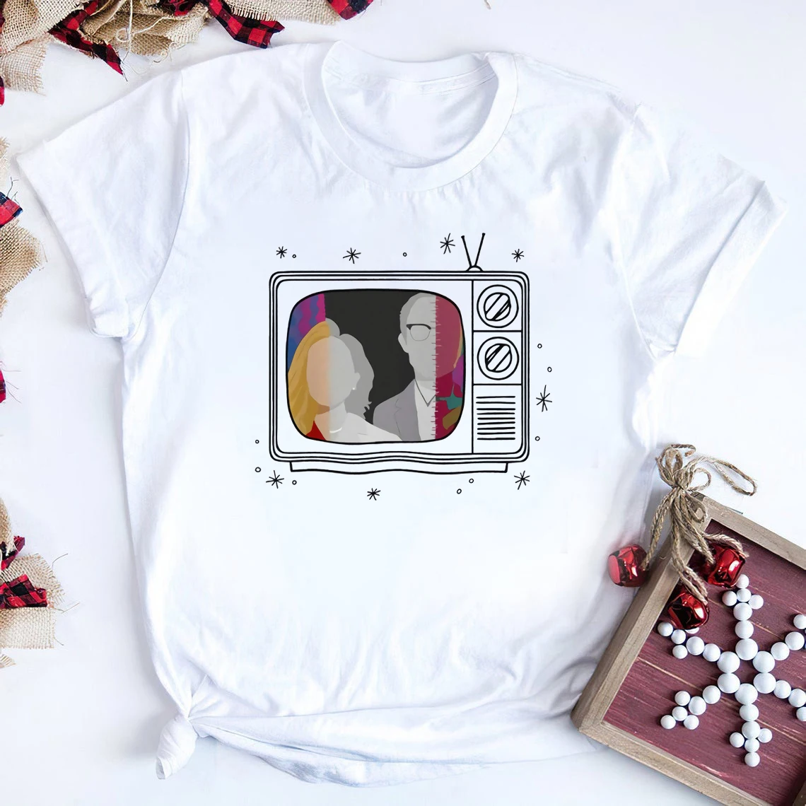 WandaVision-Camiseta para mujer de 1970s Unisex, camisas Retro, informales