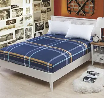 

35 1pc 100%Polyester Fitted Printed Sheet Mattress Cover Multi Color Bedding Four Corners With Elastic Band Bed Sheet
