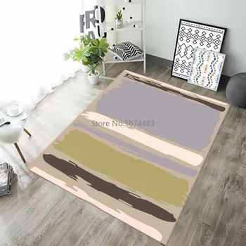 

New Modern 3D Geometric Wooden Floor Carpet, Used for Non-slip Washable Carpet In Living Room, Commercial Bathroom or Crawling