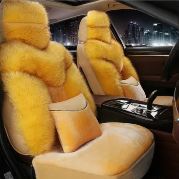 

5 seat Keep warm Australian wool long plush fur seat cover For audi TT R8 a1 a3 8p 8l sportback A4 A6 A5 a7 a8 a8l Q3 Q5 Q7
