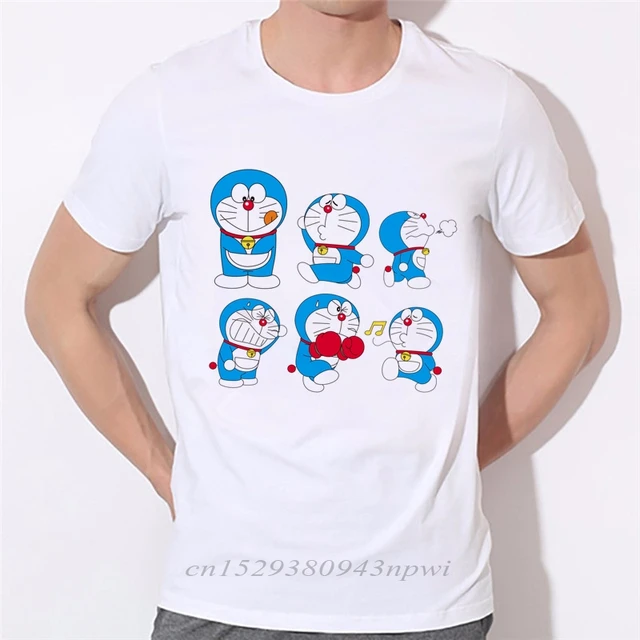 Men Cartoon Summer T Shirt Doraemon Man 