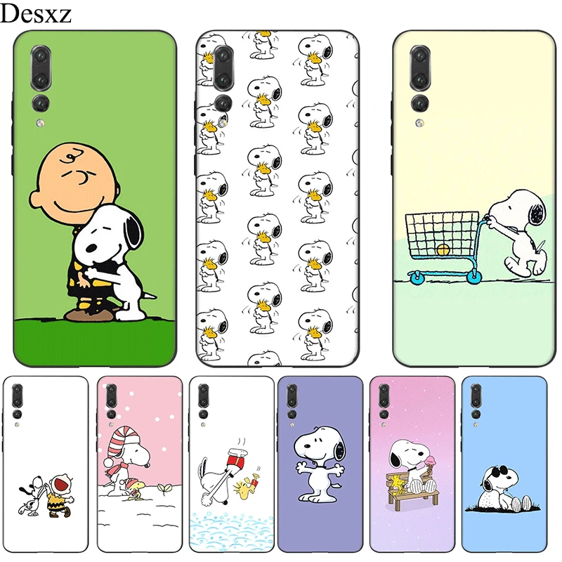

Cell Phone Case For Huawei Honor 7A 7C 7X 8 8X 8C 9 Note 10 Lite View 20 9X Cover Snoopy