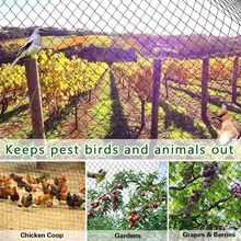 18-Strands Heavy Anti Bird Netting Deer fence Garden fence and Crops Protective Fencing Mesh Anti Bird Deer Cat Dog Chicken Net