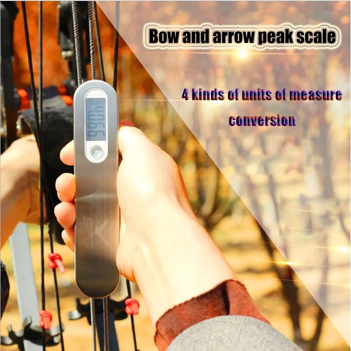 

Bow and Arrow 110lbs Digital Pull Force Measuring Device Composite Recurve Bow Weighing Instrument