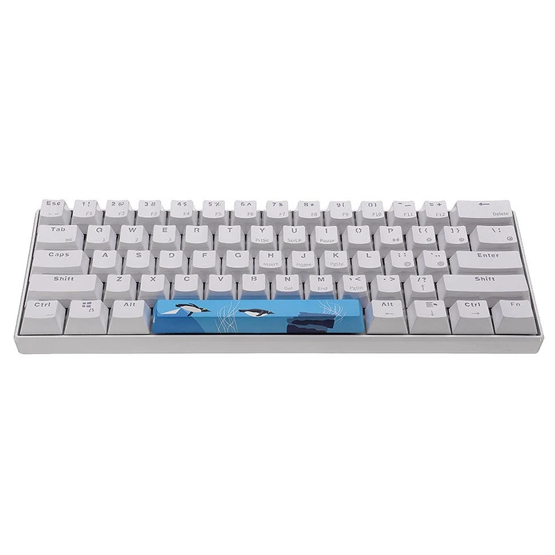 AAAJ-PBT Space Keycaps механическая клавиатура DIY Keycap(6.25U Space Keycap)-Пингвин океана