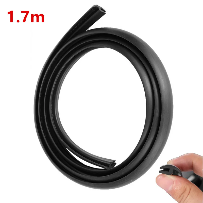 

Universal Rubber 1.7m Sealing Strip For Auto Car Front Windshield Panel Car Door Sealing Strips Weatherstrip Edge Trims