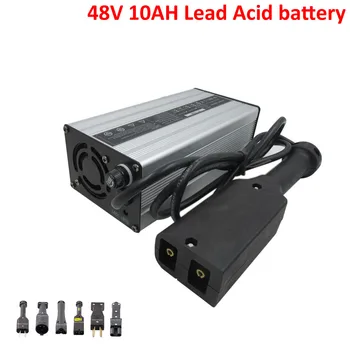 

600W 48V 10A lead-acid charger TXT RXV Crowfoot plug for 48 Volt Electric Car golf cart club car motorcycle charge