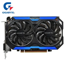 GIGABYTE графическая карта GTX 960 4 Гб 128 бит GDDR5 игровой ПК б/у видеокарта