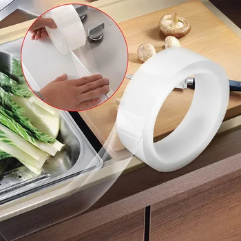 

Self-adhesive Tape PVC Kitchen Sink Waterproof Mildew Strong Transparent Tape Bathroom Bathtub Toilet Strip Pool Water Seal