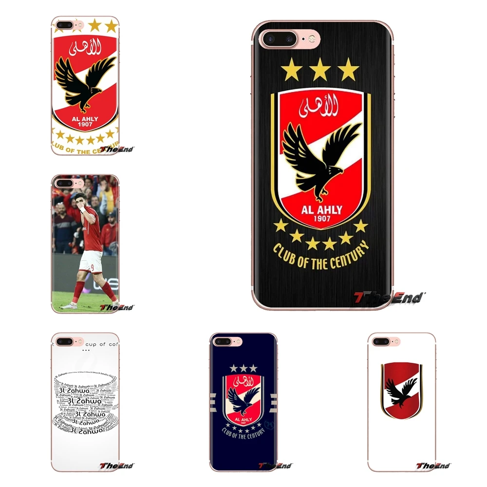 Ahly logo For iPhone XS Max XR X 4 4S 5 5S 5C SE 6 6S 7 8 Plus Samsung Galaxy J1 J3 J5 J7 A3 A5 Transparent Soft Cases Covers |