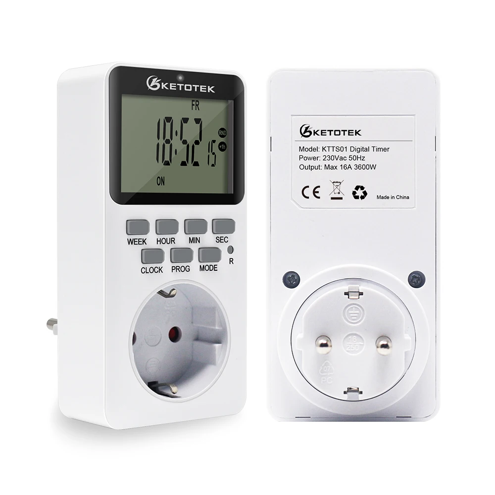 Countdown Timer Switch Intelligent Control PlugIn Socket Automatically