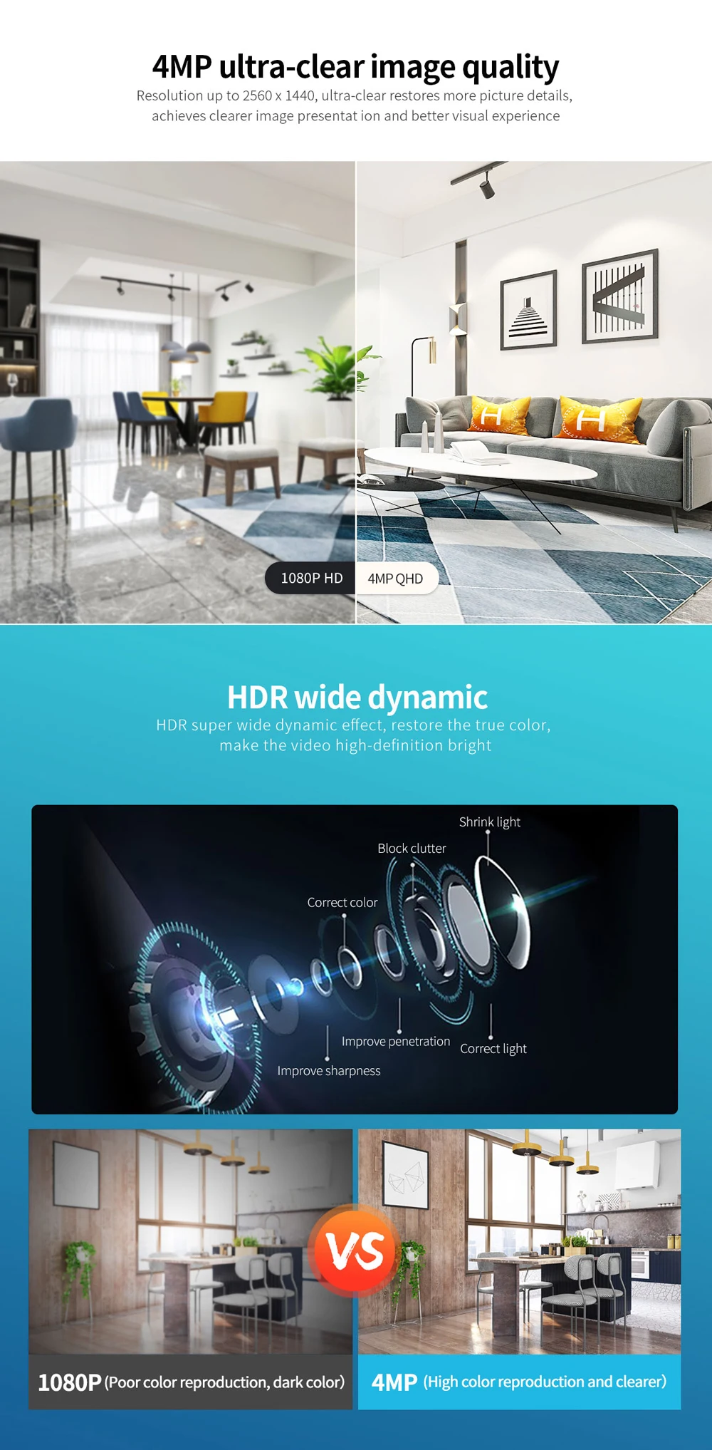 Sricam sh038 hd 4.0mp 5g wifi ip