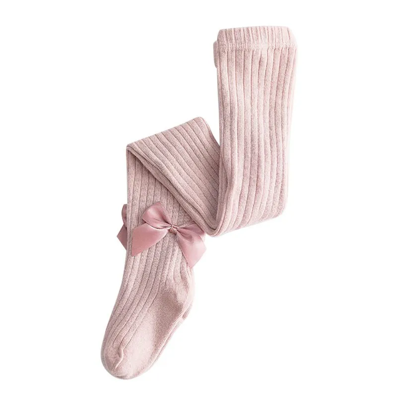 Infant Baby Girl Stockings Newborn Knitted Cotton Warm Lovely Autumn Cute Bow Children Pantyhose