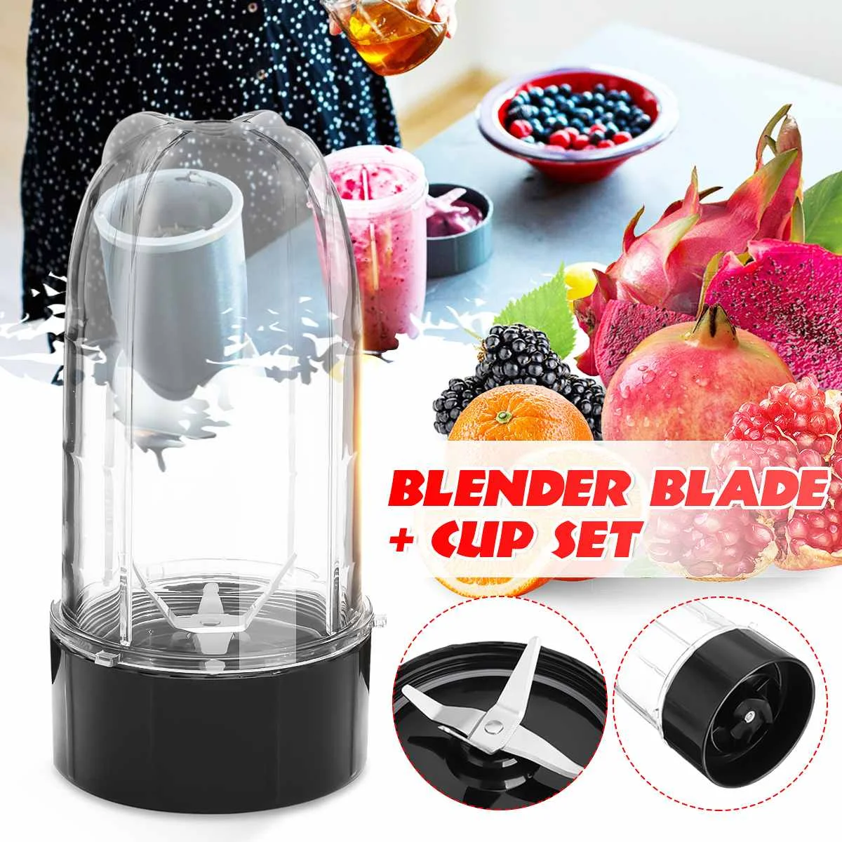 Cross Razor Blender Blades and Cup Set Extraction Blade Part For Magic