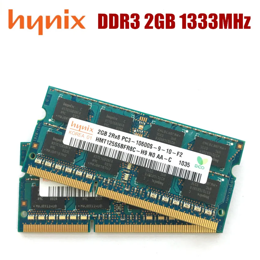 Чипсет Hynix 2 Гб 10600S PC3 DDR3 1333 МГц ГБ модуль памяти ноутбука SODIMM RAM|Оперативная память|