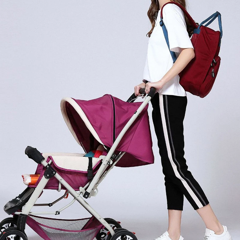 Maternity Diaper Bag Backpack USB waterproof Travel bag Mummy baby food storage Insulation multifunction