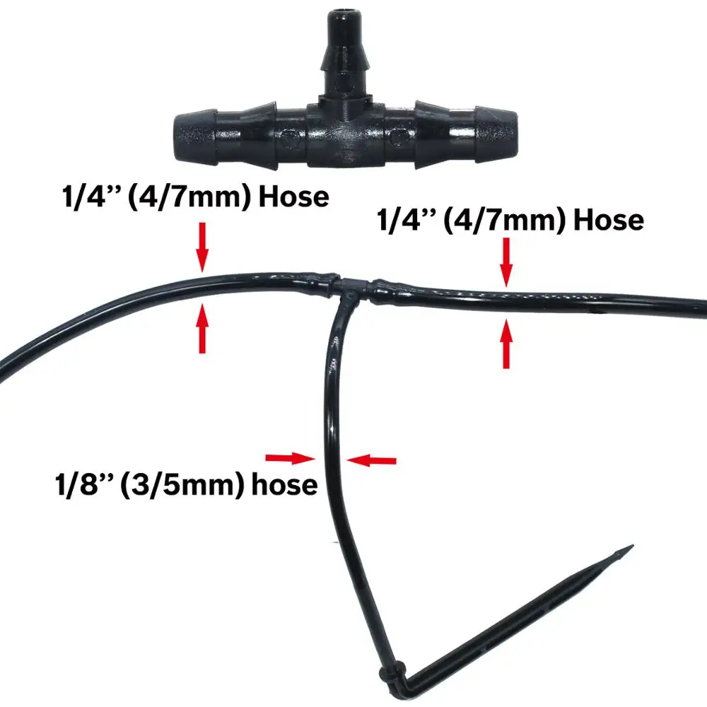 KESLA Greenhouse Elbow Emitter Automatic Drip System 4/7 to 3/5mm Hose Garden Watering Irrigation Kit for Home Bonsai Plants 3