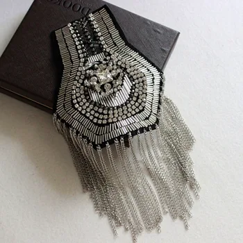 

Dress accessories fringed epaulettes diamond-studded shoulder jewelry fashion clothing accessories metal accessories